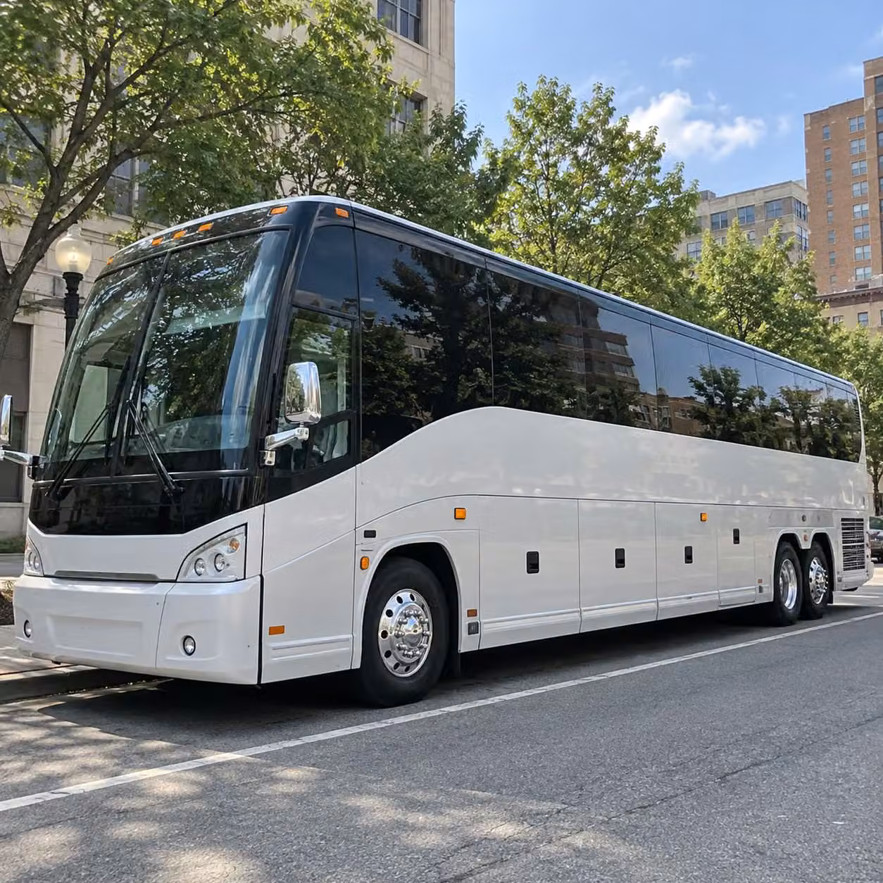 charter bus rentals for large broken arrow prom groups