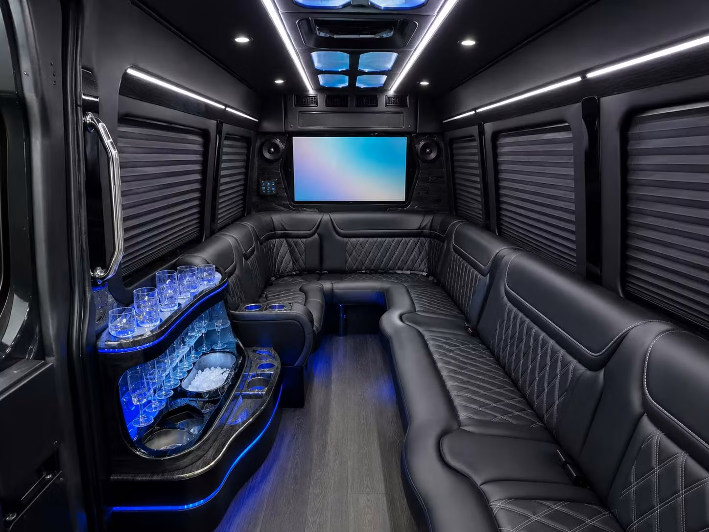 sports team and fan group transportation in broken arrow