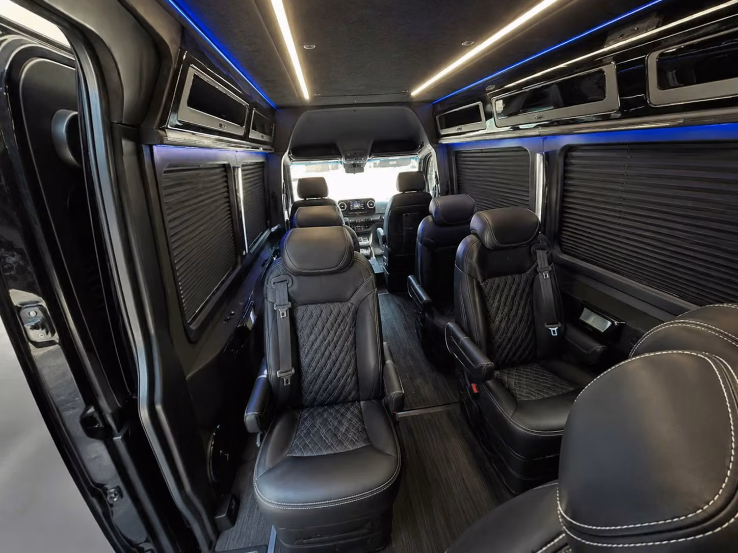 sprinter van with driver inside